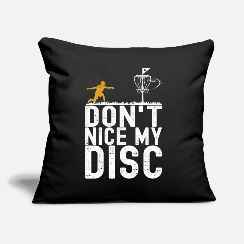 Disc Golf Disc Golfeur Coussin et housse de 45 x 45 cm