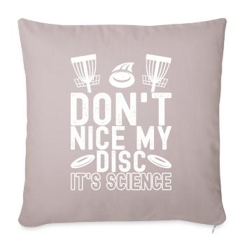 Disc Golf Disc Golfer - Sofa pillow with filling 45cm x 45cm - light taupe - Front