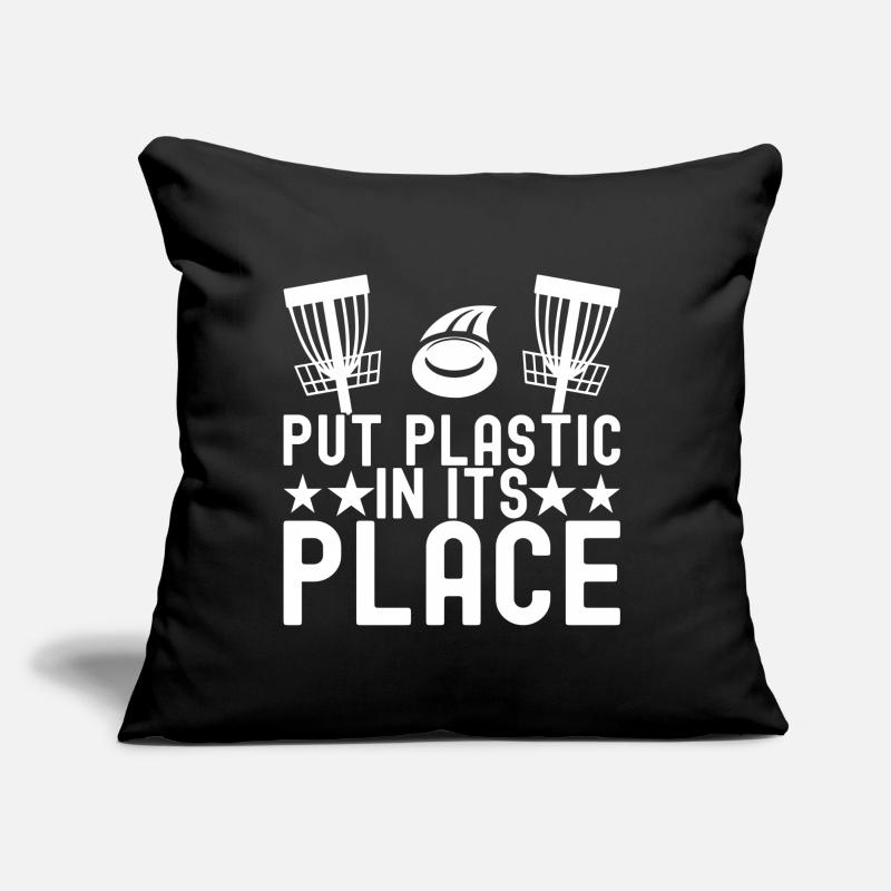Disc Golf Disc Golfer Sofakissen mit Füllung 45 x 45 cm