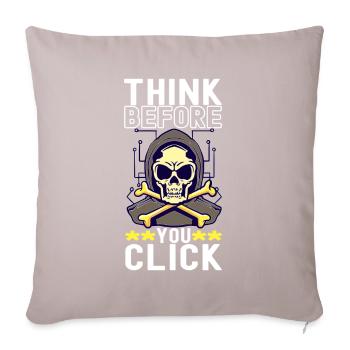 Programmer Cyber Security - Sofa pillow with filling 45cm x 45cm - light taupe - Front
