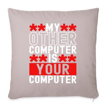 Programmer Cyber Security - Sofa pillow with filling 45cm x 45cm - light taupe - Front