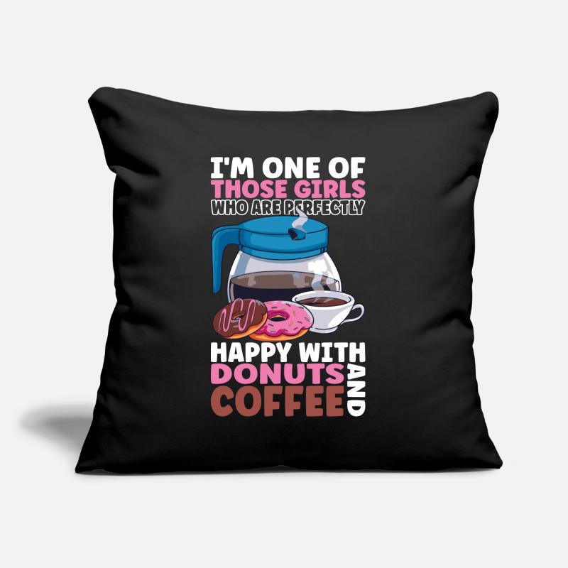 Coffee Donuts Sofa pillow with filling 45cm x 45cm
