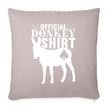 Poker Poker Player Casino - Sofa pillow with filling 45cm x 45cm - light taupe - Front