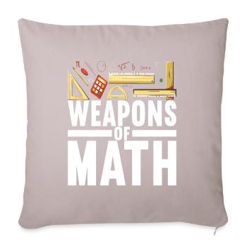 Math Teacher - Sofa pillow with filling 45cm x 45cm - light taupe - Front