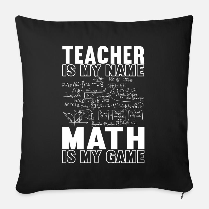 Mathe Mathelehrer - Sofakissen mit Füllung 45 x 45 cm - Schwarz