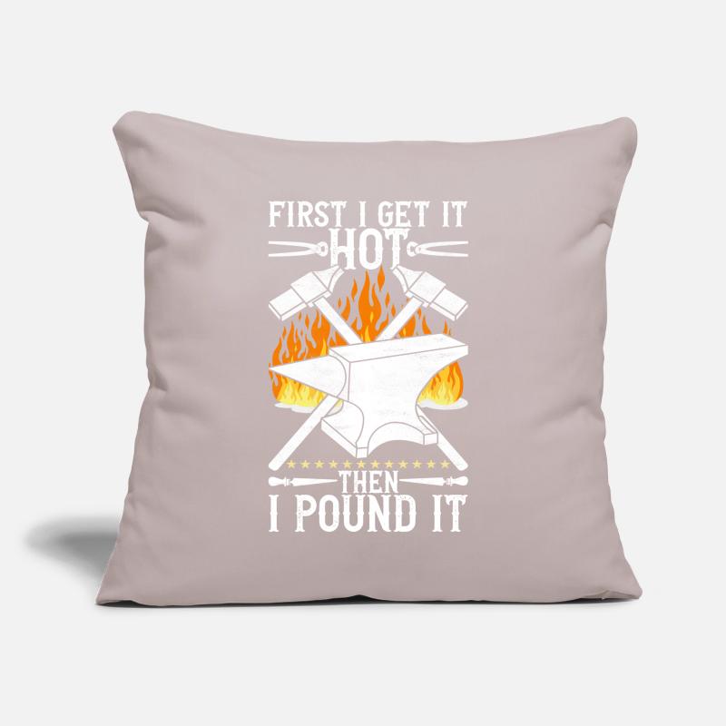 Enclume de forge forgeuse Coussin et housse de 45 x 45 cm