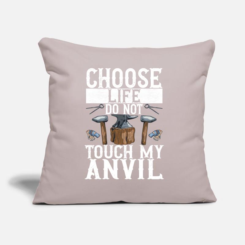 Enclume de forge forgeuse Coussin et housse de 45 x 45 cm