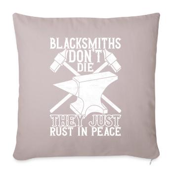 Blacksmith Forging Anvil - Sofa pillow with filling 45cm x 45cm - light taupe - Front