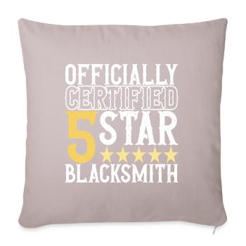 Blacksmith Forging Anvil - Sofa pillow with filling 45cm x 45cm - light taupe - Front