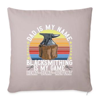 Blacksmith Forging Anvil - Sofa pillow with filling 45cm x 45cm - light taupe - Front