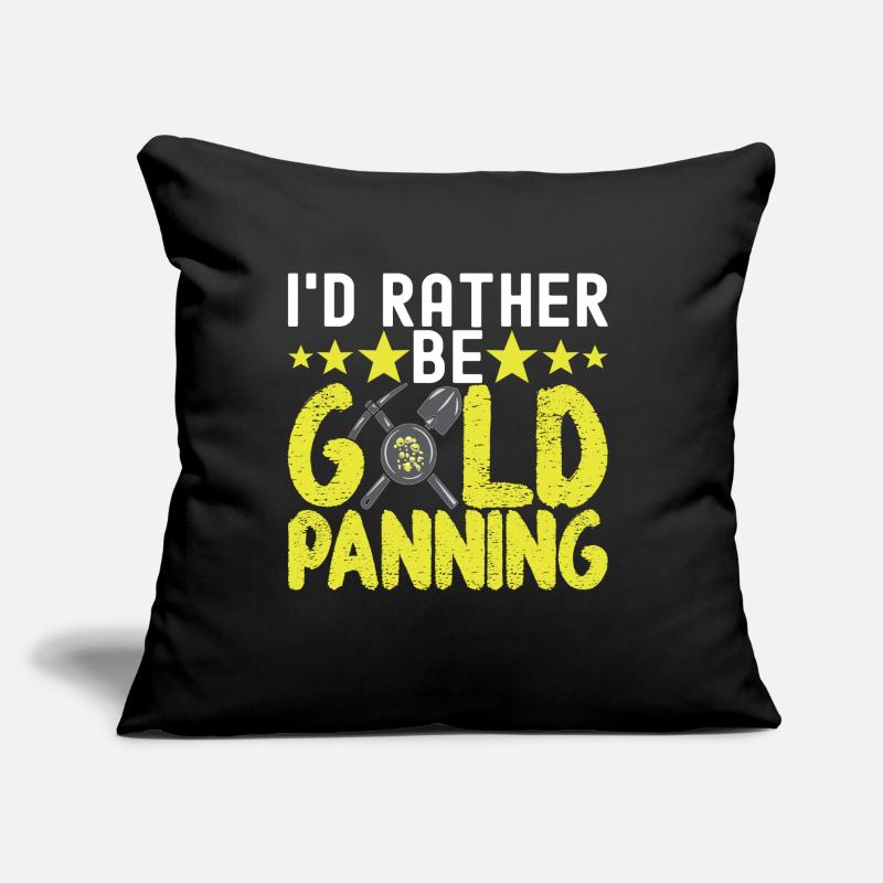 Gold Diggers Gold Mining Sofa pillow with filling 45cm x 45cm