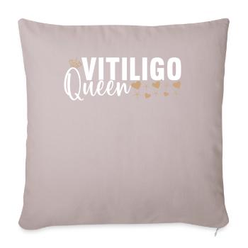 Journée mondiale du vitiligo - Coussin et housse de 45 x 45 cm - taupe clair - Devant