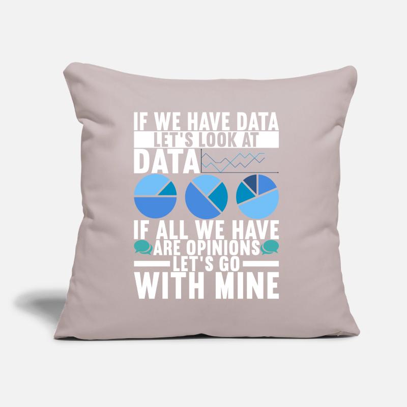 Data Scientist Data Analyst Sofa pillow with filling 45cm x 45cm