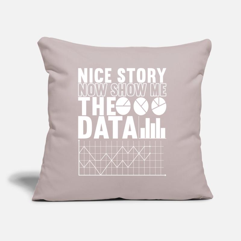Data Scientist Data Analyst Sofa pillow with filling 45cm x 45cm