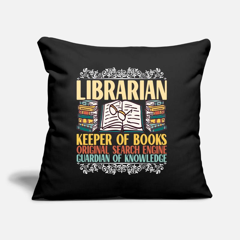 Bücher Lesen Bücherwurm Bibliothek Sofakissen mit Füllung 45 x 45 cm