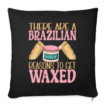 Beautician Cosmetics - Sofa pillow with filling 45cm x 45cm - black - Front