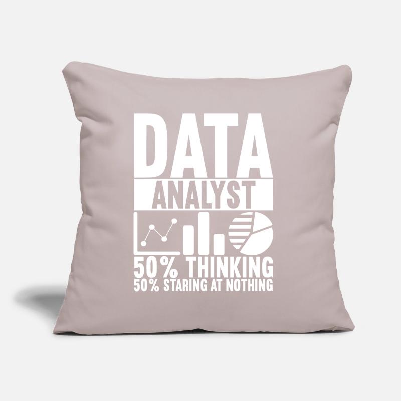 Analyste de données Data Scientist Coussin et housse de 45 x 45 cm