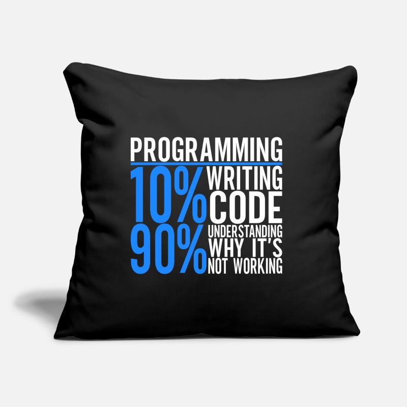 Programmierer Informatiker Sofakissen mit Füllung 45 x 45 cm