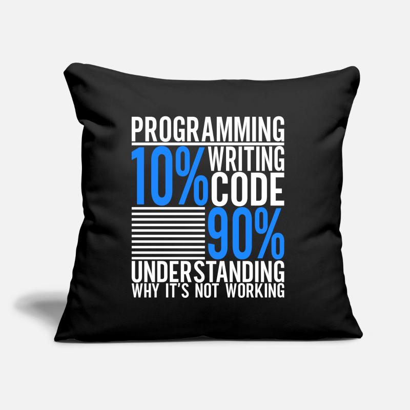 Programmeur Informaticien Coussin et housse de 45 x 45 cm