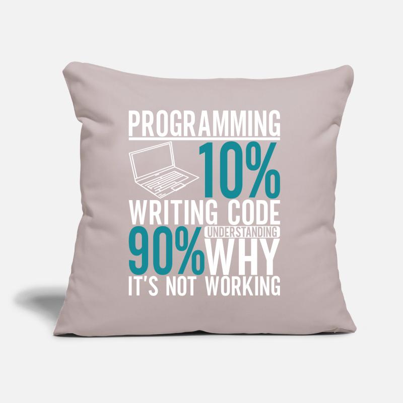 Programmierer Informatiker Sofakissen mit Füllung 45 x 45 cm