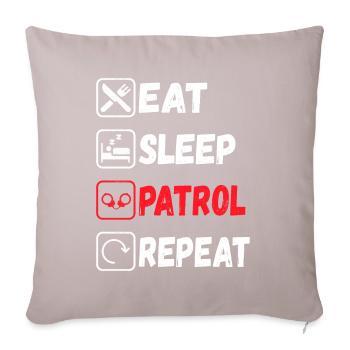 Police Policeman - Sofa pillow with filling 45cm x 45cm - light taupe - Front