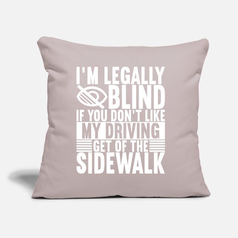 Blind visual impairment Sofa pillow with filling 45cm x 45cm