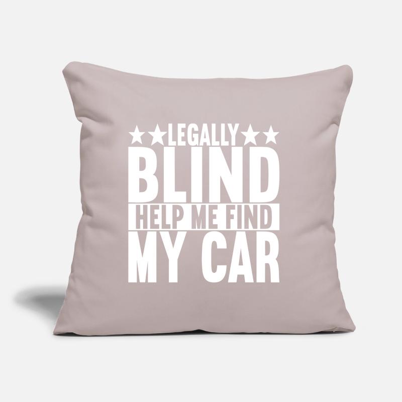 Blind visual impairment Sofa pillow with filling 45cm x 45cm
