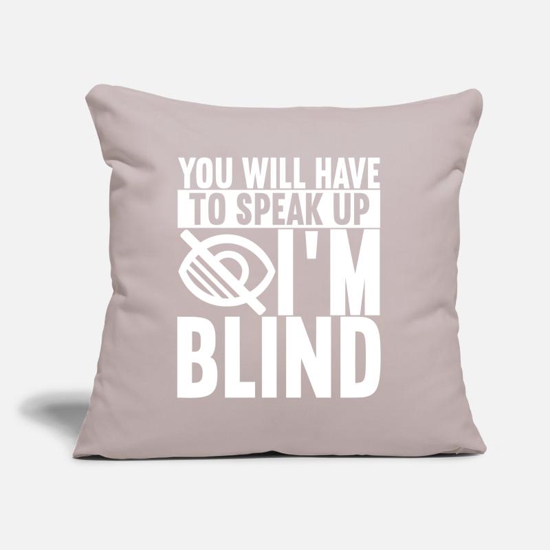 Blind visual impairment Sofa pillow with filling 45cm x 45cm