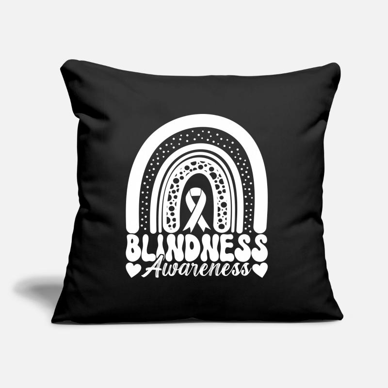 Blind visual impairment Sofa pillow with filling 45cm x 45cm