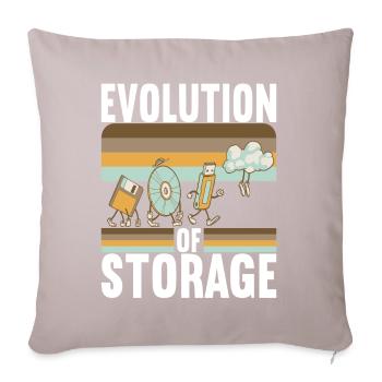Programmierer Informatiker - Sofakissen mit Füllung 45 x 45 cm - helles Taupe - Vorne