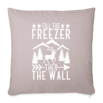 Hunting Hunter Hunting Deer - Sofa pillow with filling 45cm x 45cm - light taupe - Front