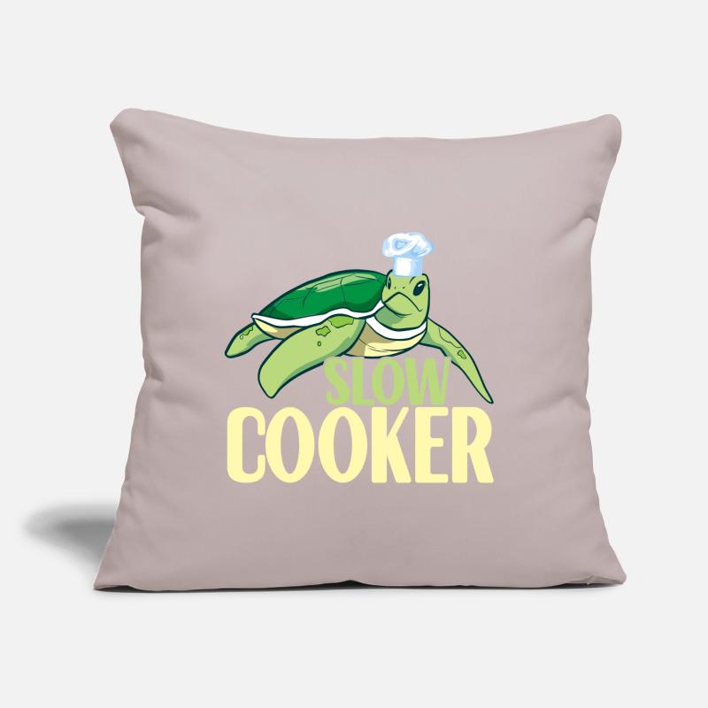 Turtle Turtle Aquatic turtle Sofa pillow with filling 45cm x 45cm