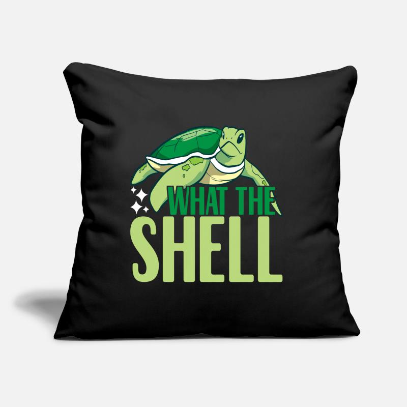 Turtle Turtle Aquatic turtle Sofa pillow with filling 45cm x 45cm
