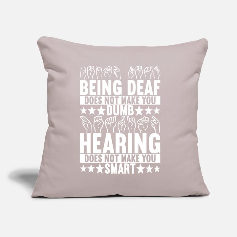 Deaf Deaf Mute Deaf Sofa pillow with filling 45cm x 45cm