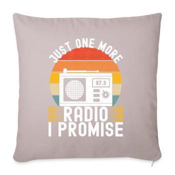 Ham Radio Ham Funker - Sofakissen mit Füllung 45 x 45 cm - helles Taupe - Vorne