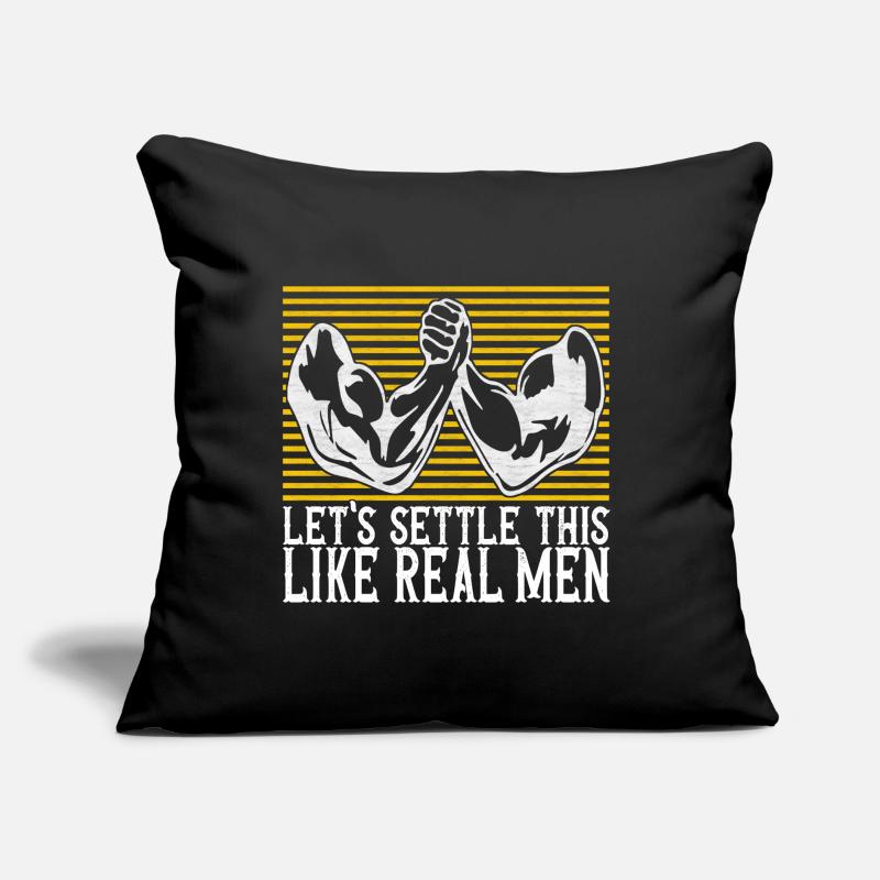 Bras de fer Coussin et housse de 45 x 45 cm
