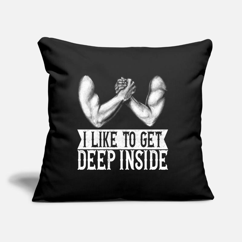 Bras de fer Coussin et housse de 45 x 45 cm
