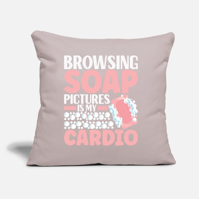 Soap maker soap making Sofa pillow with filling 45cm x 45cm