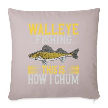 Anglers Fishing Fishermen - Sofa pillow with filling 45cm x 45cm - light taupe - Front