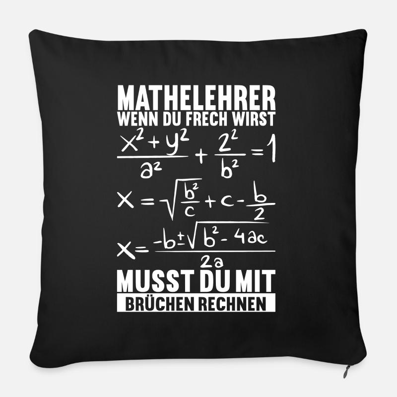 Mathe Mathelehrer - Sofakissen mit Füllung 45 x 45 cm - Schwarz