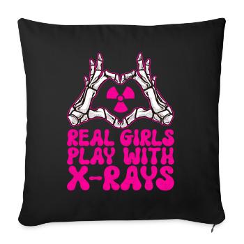 Radiology Radiologist - Sofa pillow with filling 45cm x 45cm - black - Front