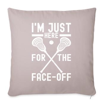 Lacrosse - Sofa pillow with filling 45cm x 45cm - light taupe - Front