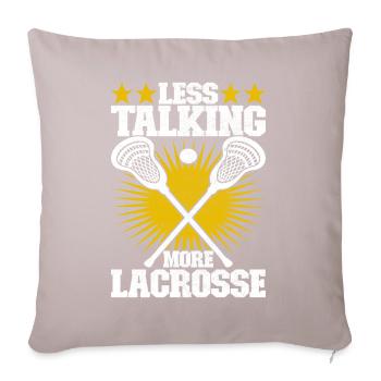 Lacrosse - Coussin et housse de 45 x 45 cm - taupe clair - Devant