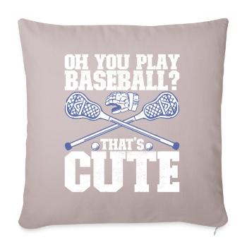 Lacrosse - Sofa pillow with filling 45cm x 45cm - light taupe - Front
