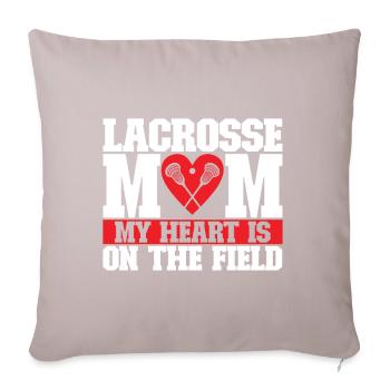 Lacrosse - Sofa pillow with filling 45cm x 45cm - light taupe - Front