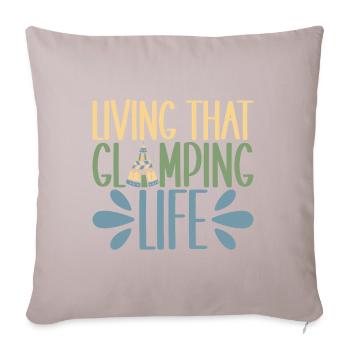 Glamping Glamper - Sofa pillow with filling 45cm x 45cm - light taupe - Front