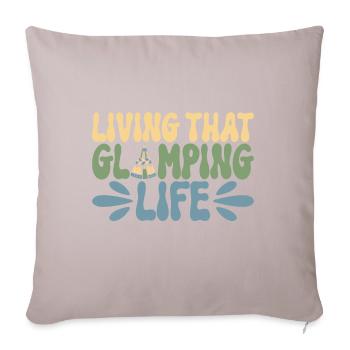 Glamping Glamper - Sofa pillow with filling 45cm x 45cm - light taupe - Front