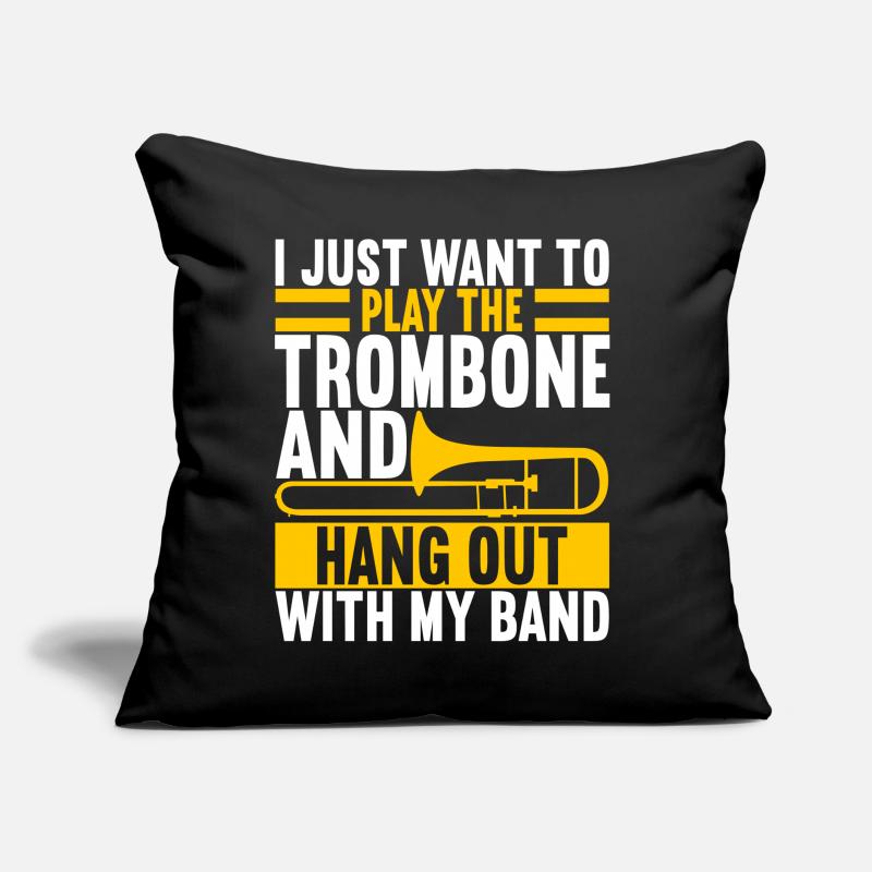 Posaune Trombone Sofa pillow with filling 45cm x 45cm