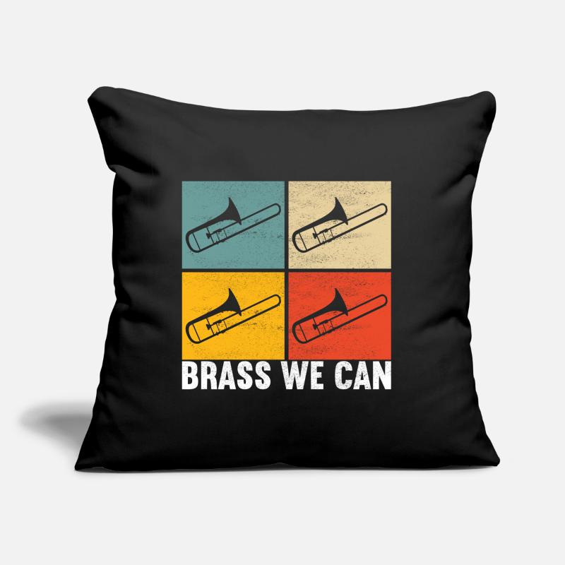 Posaune Trombone Sofa pillow with filling 45cm x 45cm