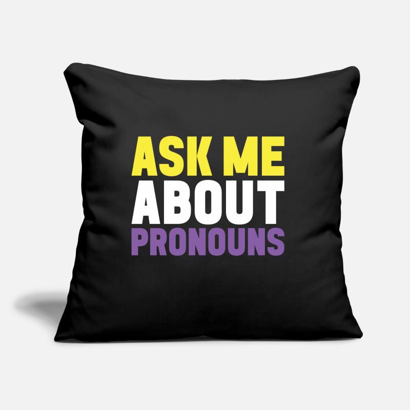 Non Binary Pride Genderqueer Sofakissen mit Füllung 45 x 45 cm